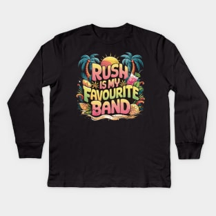 Rush Is My Favourite Band Kids Long Sleeve T-Shirt